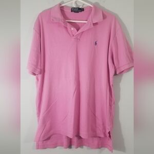Polo by Ralph Lauren Pink Mens Polo Collared Tee Size L. 100% Cotton